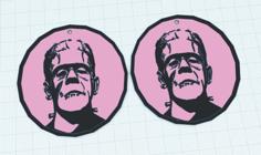 Frankenstein’s Monster Earrings 3D Printer Model