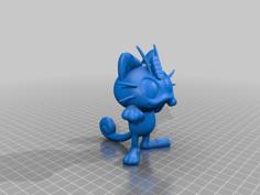 Meowth Multicolor 3D Printer Model