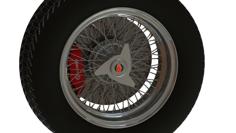 Borrani RW 3687 Wire Wheel-Pirelli 185VR16-Ferrari California 250GT 3D Printer Model