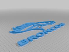 Denver Broncos Logo 3D Printer Model