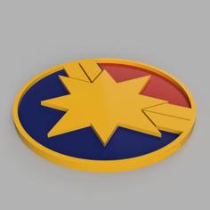 Captain Marvel – Marvel Coasters 3D Printer Model