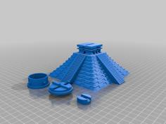 Mayan Pyramid Bank (2 Options) 3D Printer Model