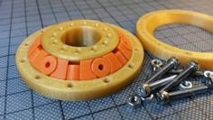 Slew Bearing Conic, With Spacers, Parametric Design With Fusion 360 3D Printer Model