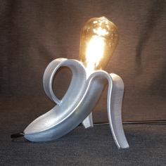 E27 Banana Peel Lamp 3D Printer Model