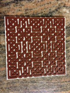 Celtic Knot Trivet 3D Printer Model