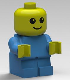 Lego Maxifigure 10:1 Baby 3D Printer Model