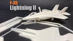 F-35 Lightning II Kit Card 3D Printer Model