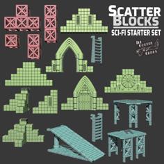 ScatterBlocks: Sci-Fi Starter Set 3D Printer Model