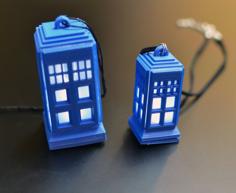 Tardis Pendant 3D Printer Model