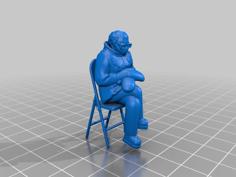 Remix Of Fisk400’s Bernie With Chair Added 3D Printer Model