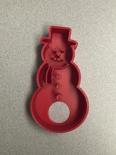 Snowman Cookie Cutter 3D Printer Model