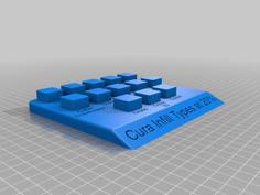 Cura Infill Display 3D Printer Model