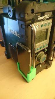 Makita Radio Smartphone Mount 3D Printer Model