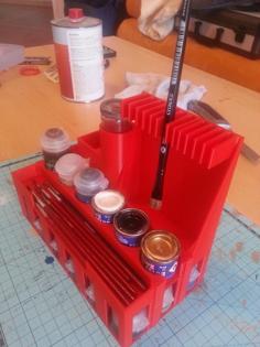 Tabletop Paint Organizer 3D Printer Model