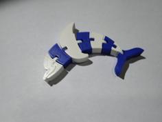 Flexi Dolphin Remix 3D Printer Model