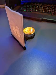 Lithophane Tealight Holder 3D Printer Model