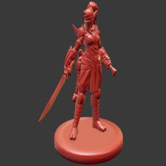 Elf Ninja Miniature 3D Printer Model