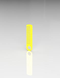 Keyring Comb For Beard And Mustache. 3D Printer Model