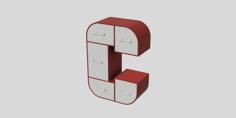 C Drawers 3D Printer Model