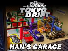 Fast & Furious Tokyo Drift Han’s Garage (For Hot Wheels & 1/64 Scale Cars) 3D Printer Model