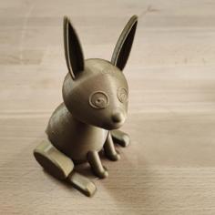 A Bunny With A Basic Easter Egg Shape 3D Printer Model