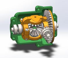 Functional Mechanical Differential 3D Printer Model