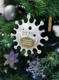 Covid Christmas Decoration 3D Printer Model