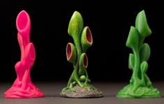 Tabletop Plant: Alien Vegetation 01 3D Printer Model