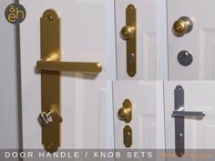 Door Handle And Knob Sets ‘Old Vienna’, Multiple Designs And Sizes 3D Printer Model