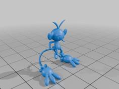 Pokemon Ambipom #424 – Optimized For 3D Printing 3D Printer Model