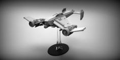 STAND For SCIFI STUKA BOMBER 3D Printer Model