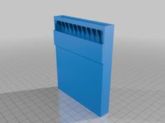 Airgun Pellet Dispensing Tray .22Cal 3D Printer Model