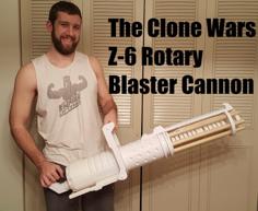 Z-6 Rotary Blaster Cannon From The Clone Wars 3D Printer Model