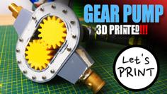 Gear Pump (Let’s Print YouTube) 3D Printer Model