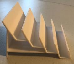 4 Business Card Holder 3D Printer Model