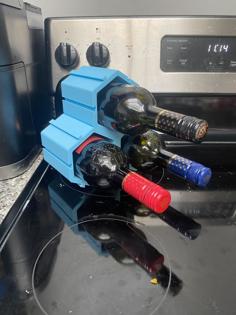 Modular Wine Rack 3D Printer Model