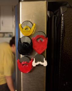 Beard Magnets 3D Printer Model