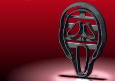 Scream Mask Cookie Cutter 3D Printer Model