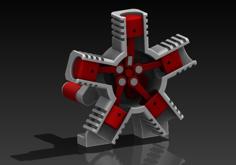 5 CYLINDER RADIAL ENGINE 3D Printer Model