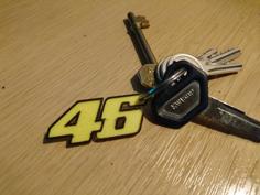 46 – Valentino Rossi Keyring 3D Printer Model