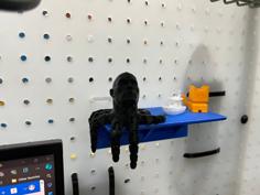 Pegboard Shelf (Surprisingly Strong) 3D Printer Model