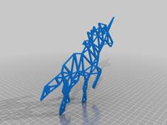 Unicorns 2D Wall Art 3D Printer Model