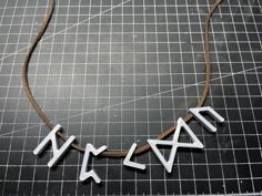 Elder Furthark Rune Necklace / Viking Runes 3D Printer Model