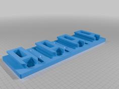 Milwaukee Tool Holder Quad 3D Printer Model