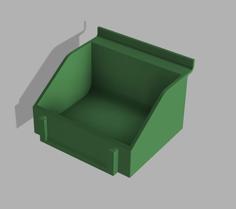 Slatwall Bin 3D Printer Model