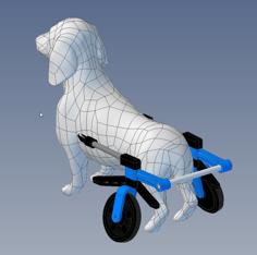 Pet Wheelchair 3D Printer Model