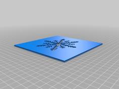 Snowflake Stencil 3D Printer Model