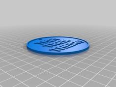 Pronoun Buttons Keychain 3D Printer Model