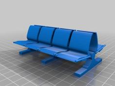 8 Airport Seats 3D Printer Model