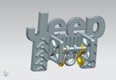 Jeep Key Holder 3D Printer Model